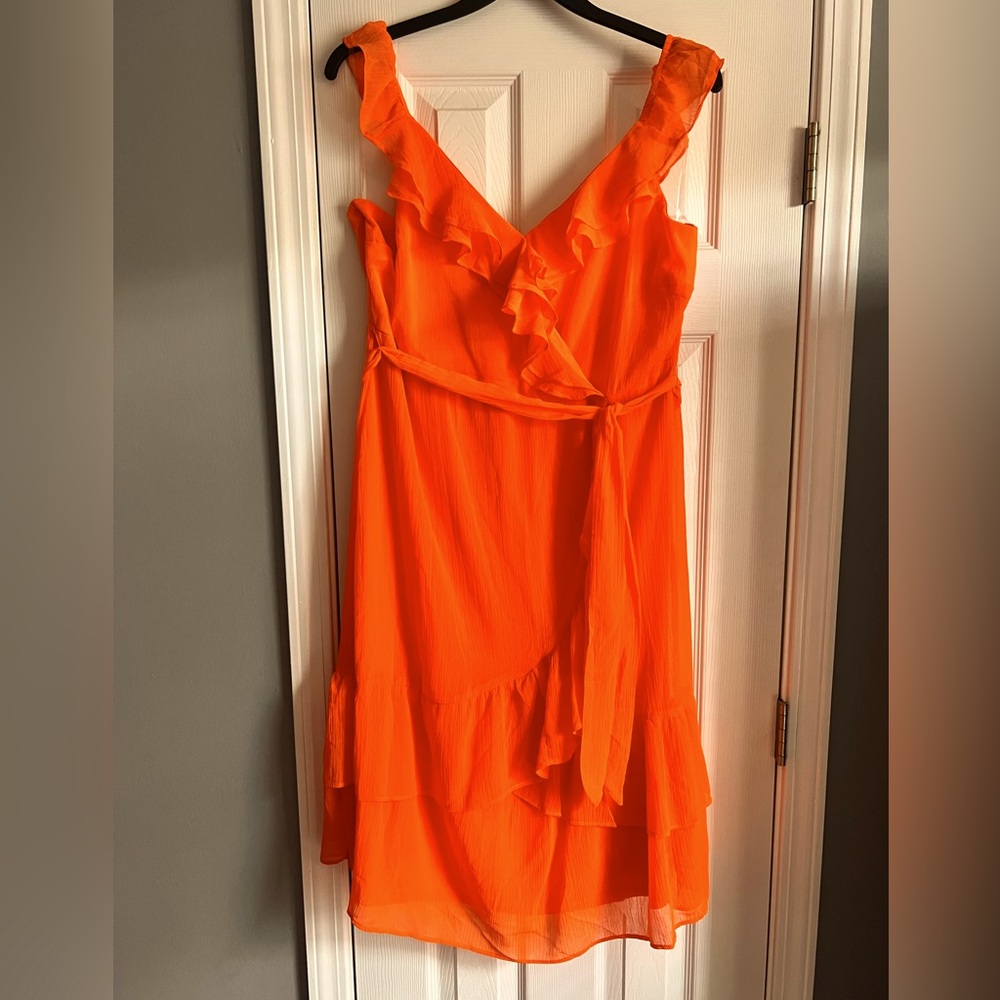 NWT size 18/20W orange breezy summer dress